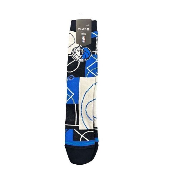 Stance Dallas Mavericks Zone Crew Socks Unisex Size Large Multicolor - Picture 1 of 4